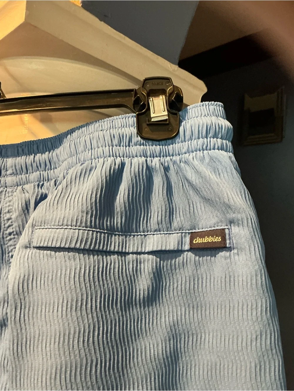 chubbies Sky Blue Elastic-Waist Athletic Shorts XL